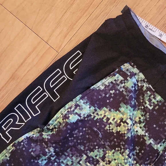 Men's Blue Camo Swim Shorts - Picture 4 of 7